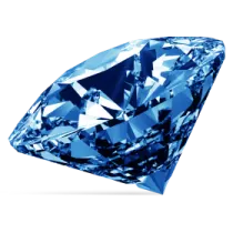 a blue diamond