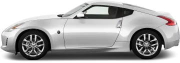 a white sports car is shown in this image
