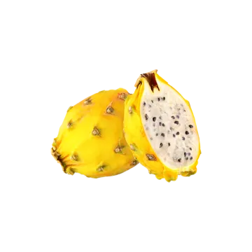 two halves of a dragon fruit