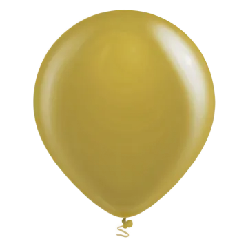 a gold balloon on a white background