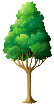 a tree with green leaves