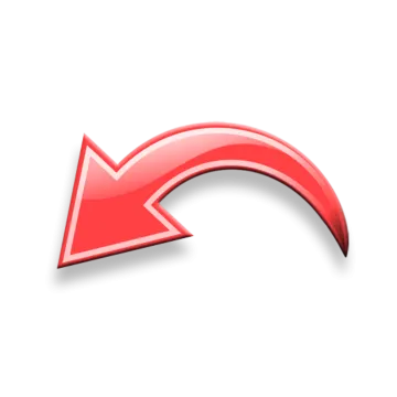 a red arrow icon on a white background