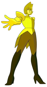 a drawing of a man in yellow and black