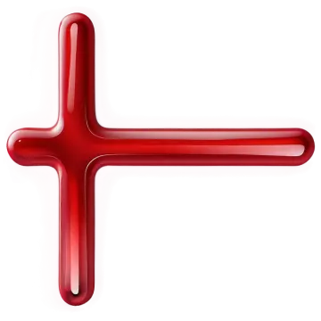 a red cross on a white background