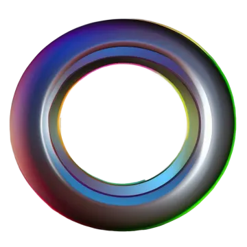 a colorful circle on a white background