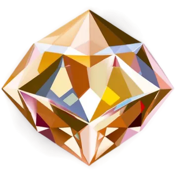 a colorful diamond on a white background