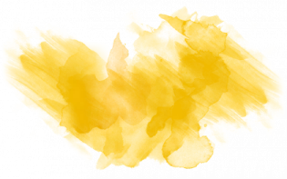 a yellow watercolor stain on white paper