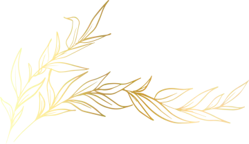 an olive branch with gold leaves