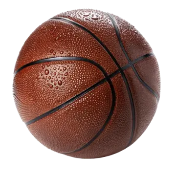 a basketball ball on a white background