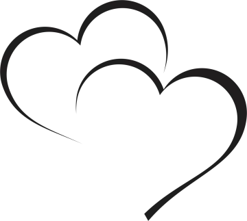 a black and white heart icon