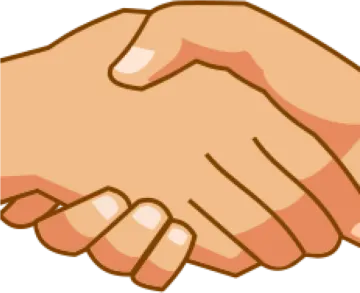 two hands shaking over each other hands