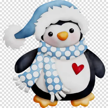 a penguin with a heart on its chest