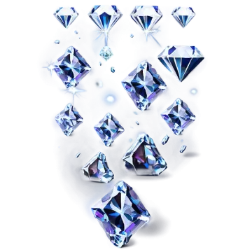 a bunch of diamonds on a white background