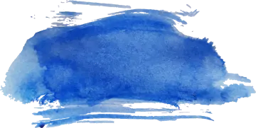 a blue watercolor stain on white background
