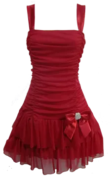 a red dress on a white background