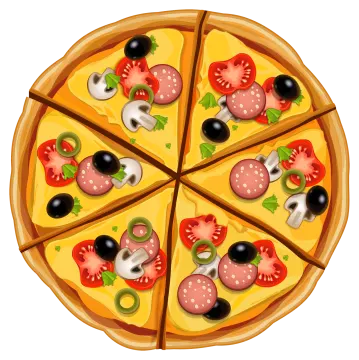 a pizza with different toppings on it