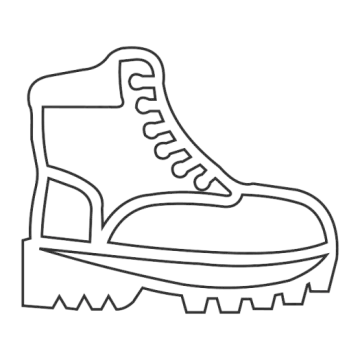 a drawing of a pair of boots