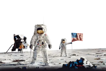 astronaut on the moon