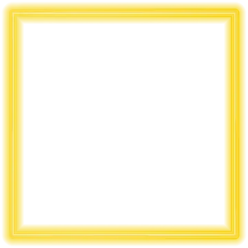 a yellow frame on a white background