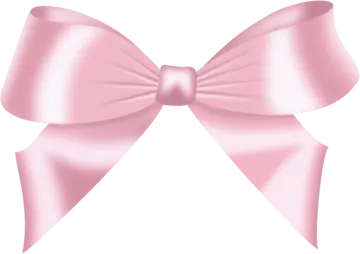 a pink bow on a white background