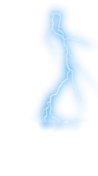 a lightning bolt in the sky
