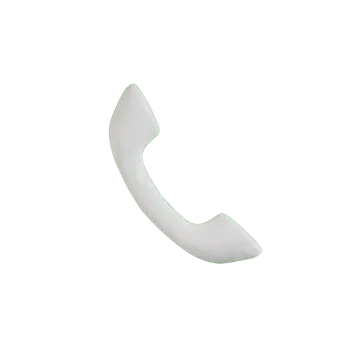 a green phone button on a white background