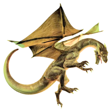 a dragon flying through the air