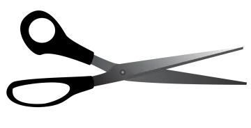 a pair of scissors on a white background
