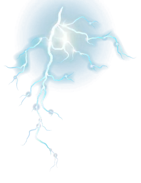 a drawing of a lightning on a white background