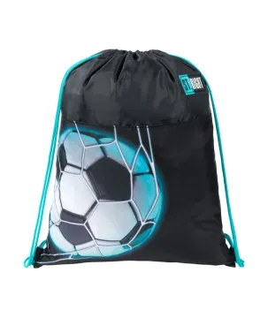 a drawsack bag with a soccer ball on it