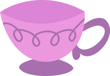 a purple cup on a white background