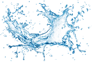 water splash on a white background