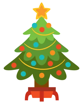 a christmas tree with a star on top