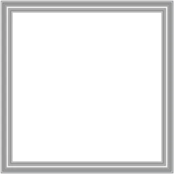 an empty picture frame on a white background