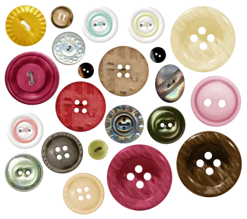 many different colored dons on a white background