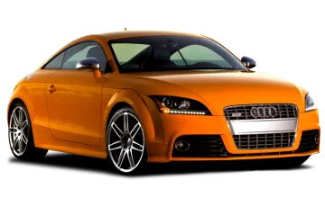 an orange audi tt sports car