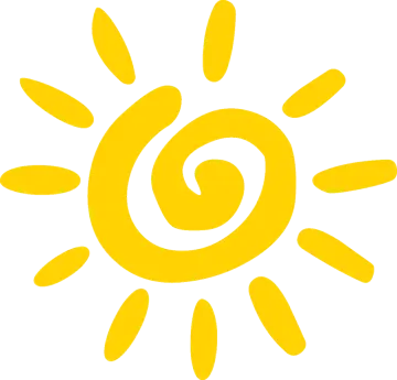 a yellow sun icon
