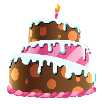 a cake with a candle on top of it