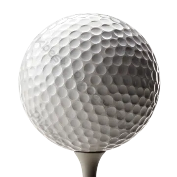 a golf ball on top of a tee