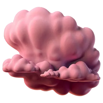 the clouds are pink