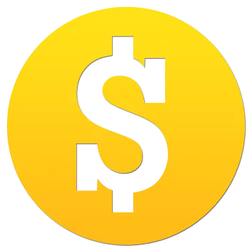 a yellow dollar icon