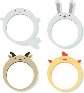 a set of four rings with different designs