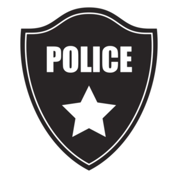 the logo for the police department