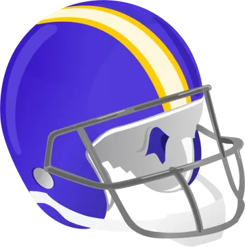 a football helmet with a helmet on it