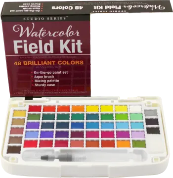 watercolor felt kit 48 - piece