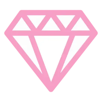 a pink diamond icon