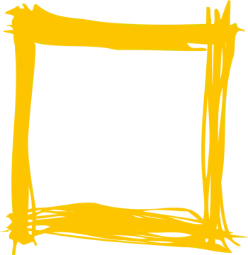 a yellow frame on a white background