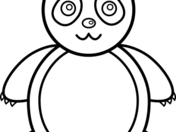a panda bear coloring page