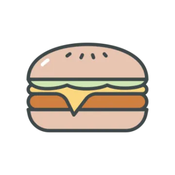a hamburger icon on a white background