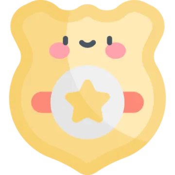 a teddy bear with a star on its nose